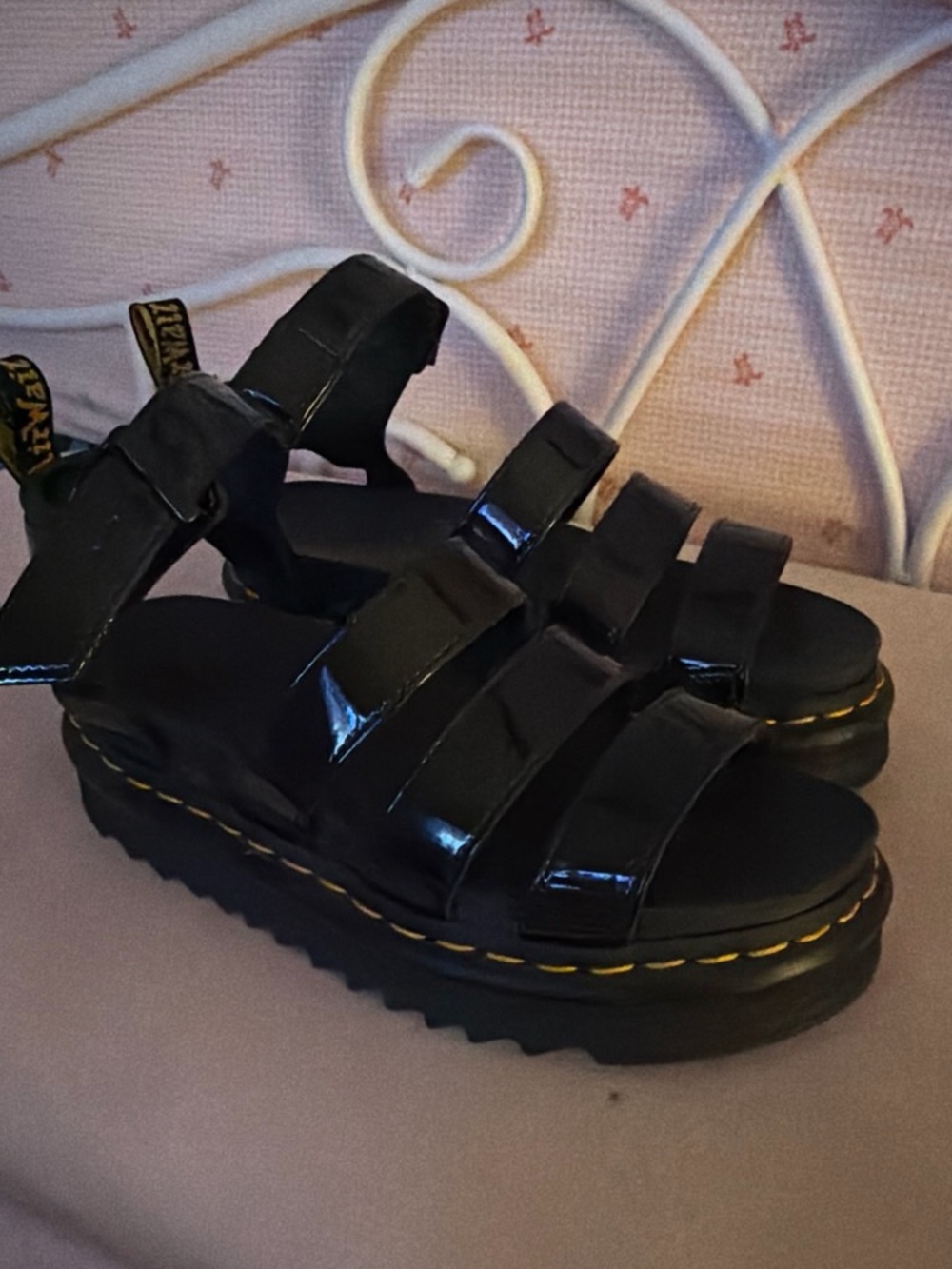 Doc marten platform sandals